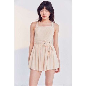 UO Kimchi Blue Trapunto Stitch Cross-Back Romper